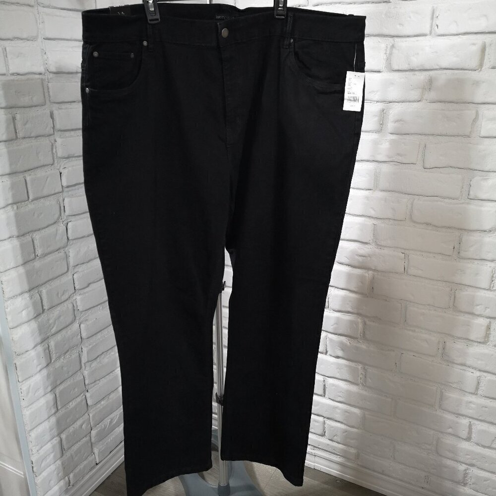 NWT Britches Men's Size 48W/32L Straight Legs Black Jeans